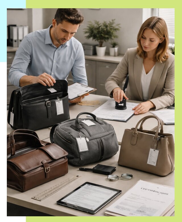 Сертификация сумок в Павлове от 7603 руб. | Алешин-Пвв