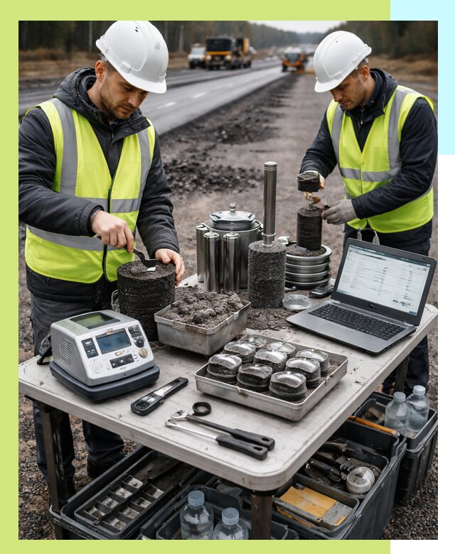 Сертификация асфальта: испытания и подтверждение в Павлове