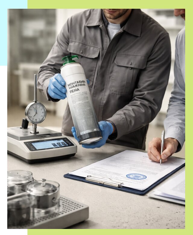 Сертификация монтажной пены в Павлове от 15206 р. | Алешин-Пвв