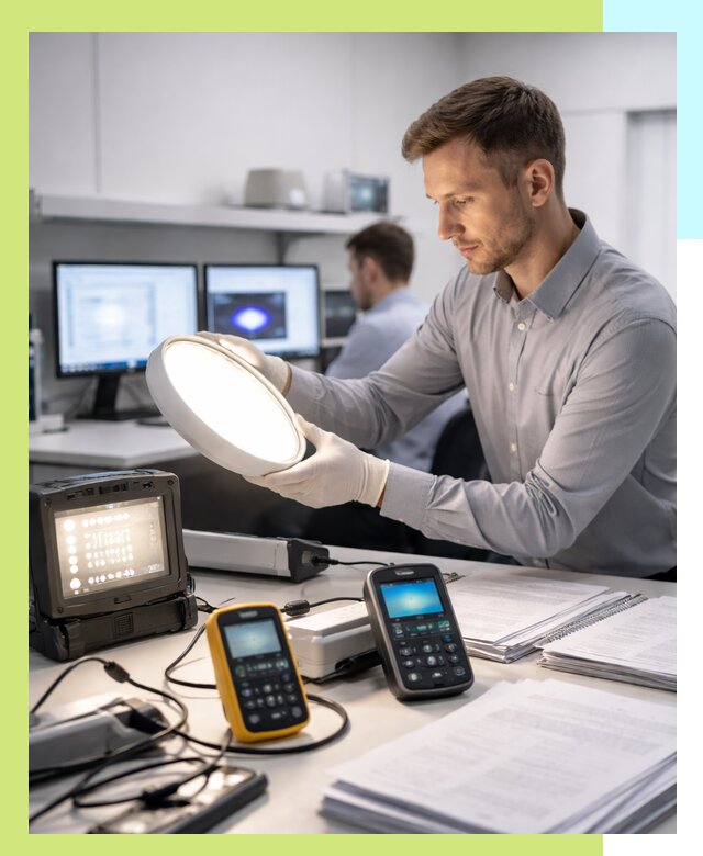 Сертификация светильников в Павлове: испытания и оформление