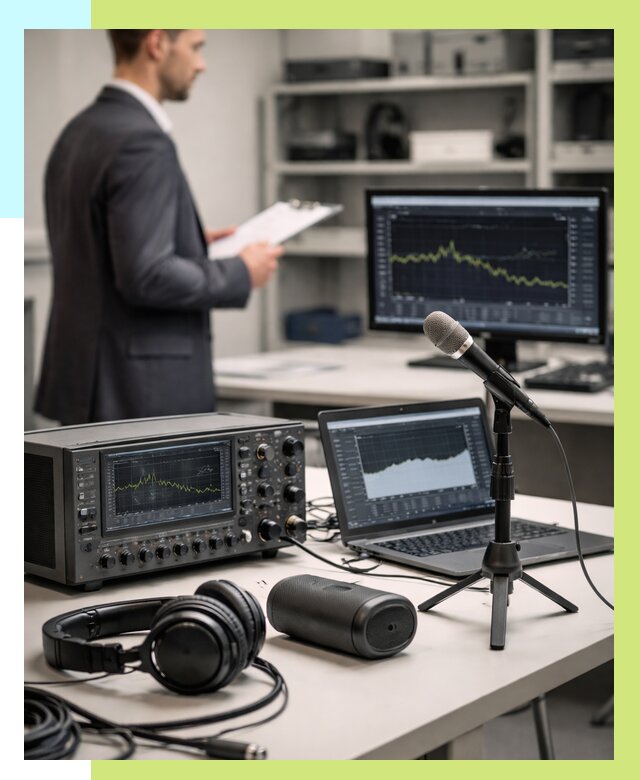 Сертификация аудиотехники в Павлове от 15206 р., Алешин-Пвв